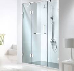 Phòng tắm kính cửa mở