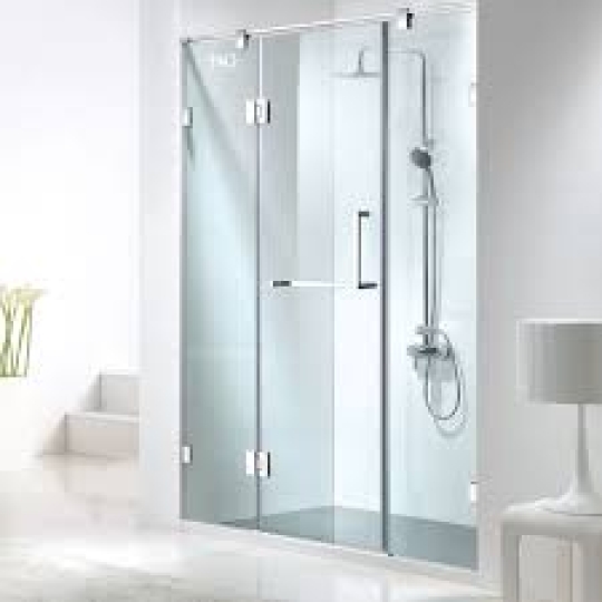 Phòng tắm kính cửa mở